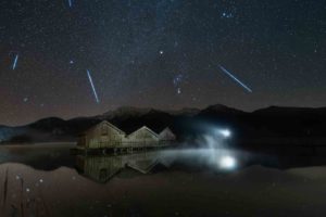 Sternschnuppen wohin das Auge reicht in den Alpen