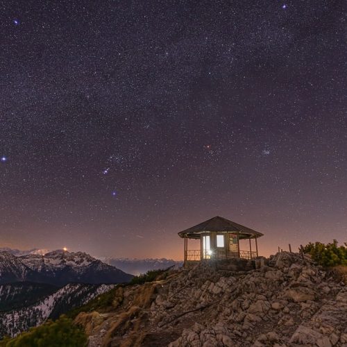 Sternenklarer Himmel in den Alpen